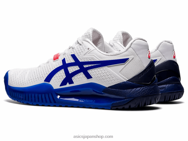 ゲル解像度 8 L20V3867Asics ホワイト/ラピスラズリブルー