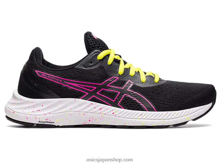 ゲルエキサイト8 L20V4005Asics ブラック/ホットピンク