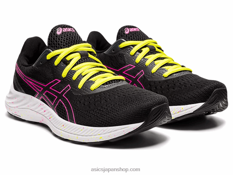 ゲルエキサイト8 L20V4005Asics ブラック/ホットピンク
