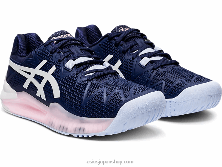 ゲル解像度 8 L20V4185Asics ピーコート/ホワイト