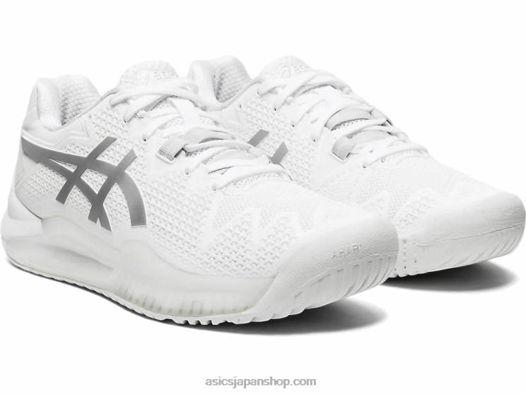 ゲル解像度 8 L20V4186Asics ホワイト/ピュアシルバー