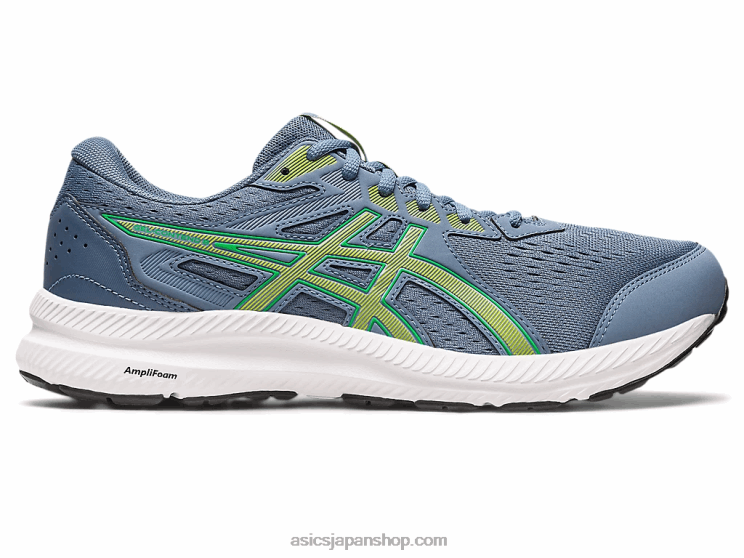 ジェルコンテント8 L20V530Asics スチールブルー/ライムゼスト
