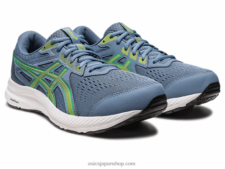 ジェルコンテント8 L20V530Asics スチールブルー/ライムゼスト