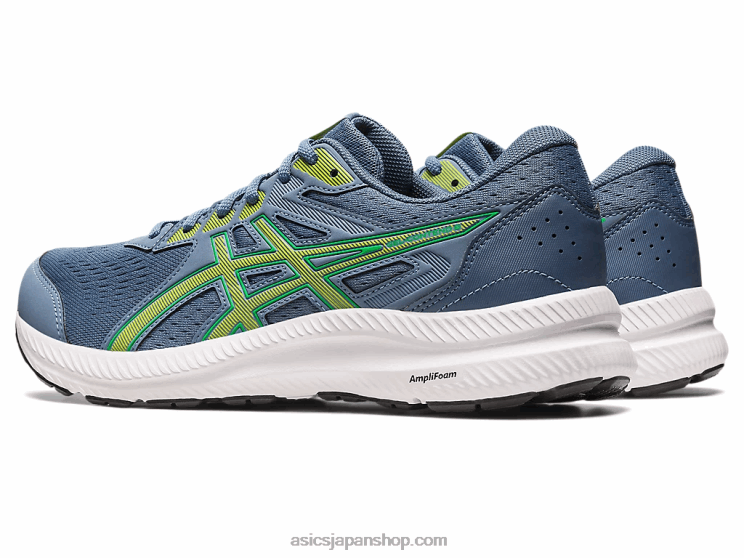 ジェルコンテント8 L20V530Asics スチールブルー/ライムゼスト