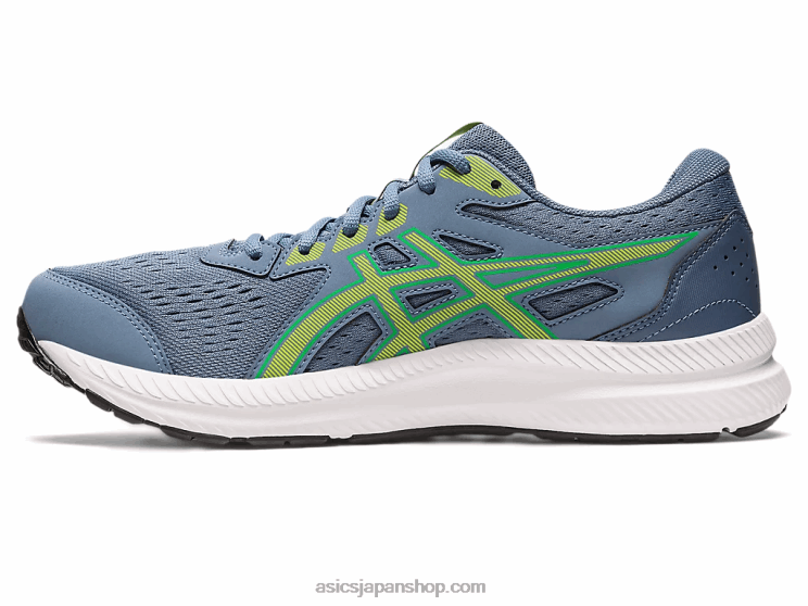 ジェルコンテント8 L20V530Asics スチールブルー/ライムゼスト
