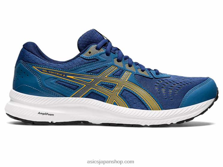 ジェルコンテント 8 エクストラワイド L20V718Asics 紺碧/琥珀