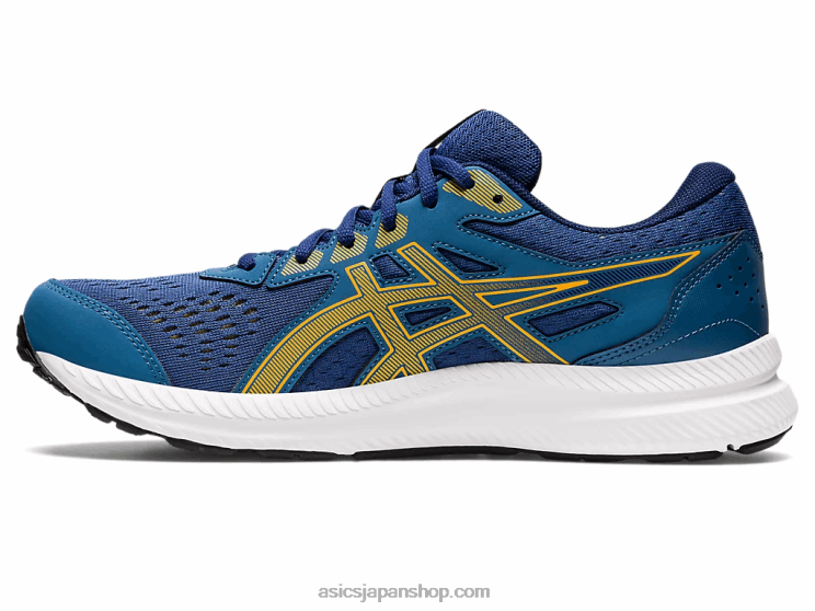 ジェルコンテント 8 エクストラワイド L20V718Asics 紺碧/琥珀