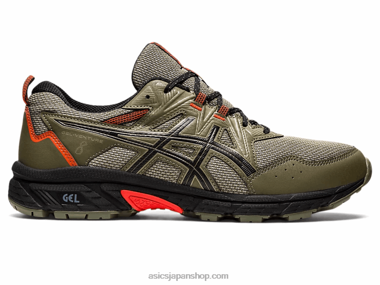 ジェルベンチャー 8 L20V924Asics マントルグリーン/ブラック
