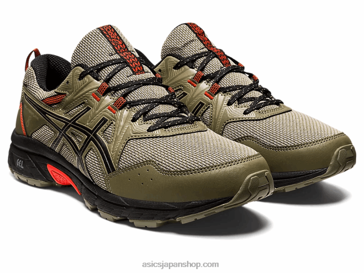 ジェルベンチャー 8 L20V924Asics マントルグリーン/ブラック