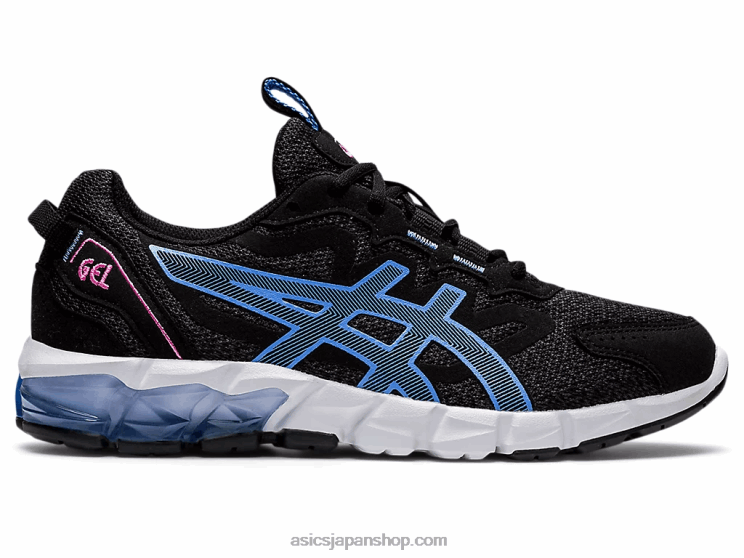 ゲル量子 90 3 L20V3907Asics ブラック/ツルニチニチソウブルー