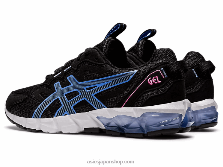 ゲル量子 90 3 L20V3907Asics ブラック/ツルニチニチソウブルー