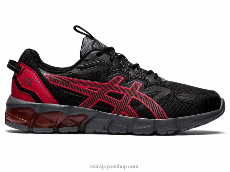 ゲル量子 90 3 L20V711Asics 黒/赤の警告