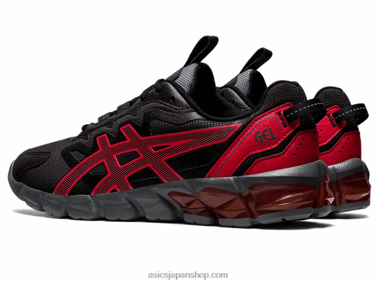 ゲル量子 90 3 L20V711Asics 黒/赤の警告
