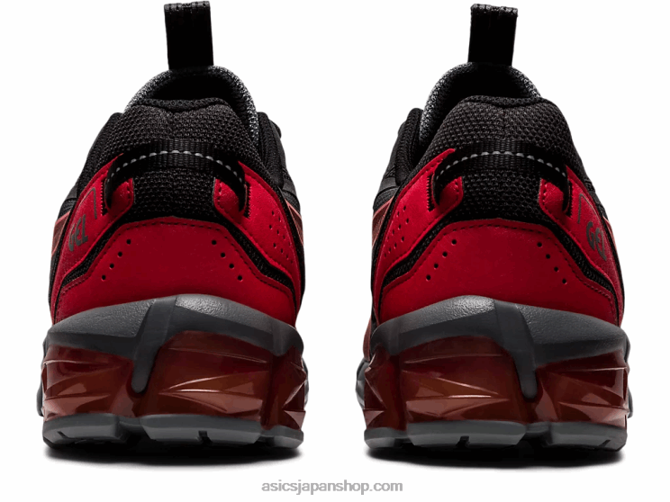 ゲル量子 90 3 L20V711Asics 黒/赤の警告