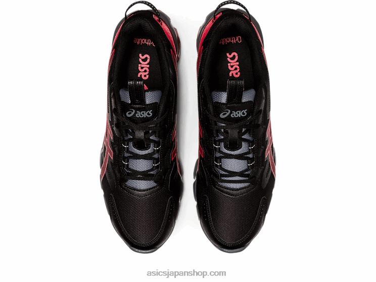 ゲル量子 90 3 L20V711Asics 黒/赤の警告