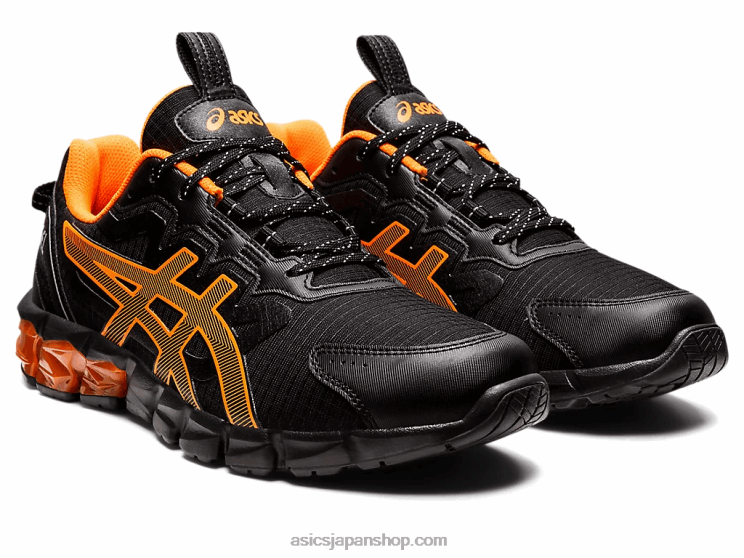 ゲル量子90 L20V1603Asics ブラック/ショッキングオレンジ