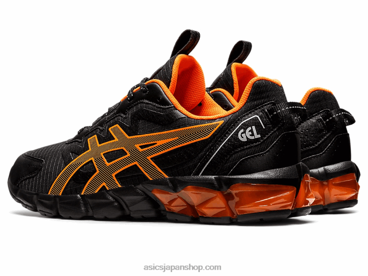 ゲル量子90 L20V1603Asics ブラック/ショッキングオレンジ