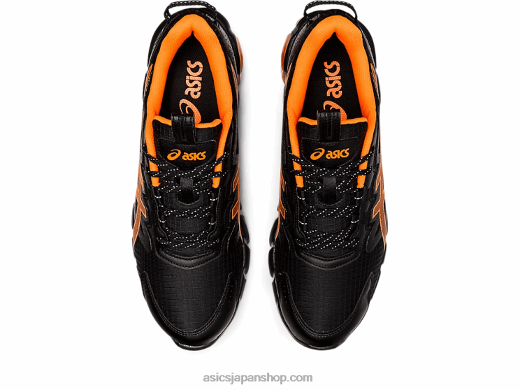 ゲル量子90 L20V1603Asics ブラック/ショッキングオレンジ