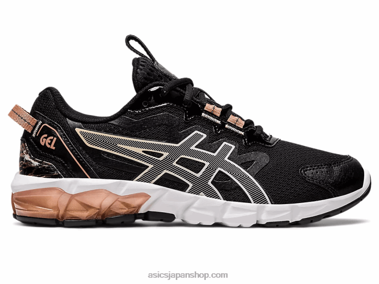 ゲル量子90 L20V2854Asics ブラック/ローズゴールド