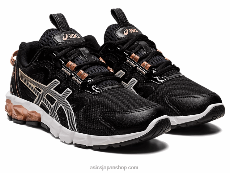 ゲル量子90 L20V2854Asics ブラック/ローズゴールド