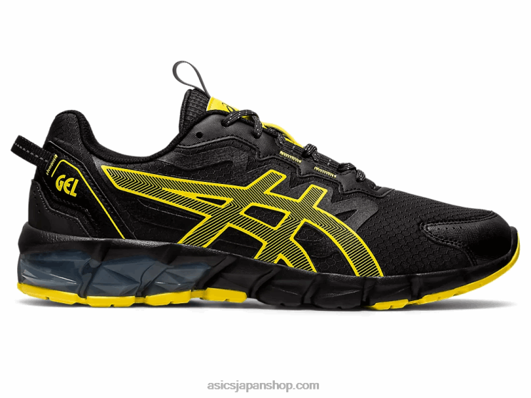ゲル量子90 L20V785Asics ブラック/ビビットイエロー