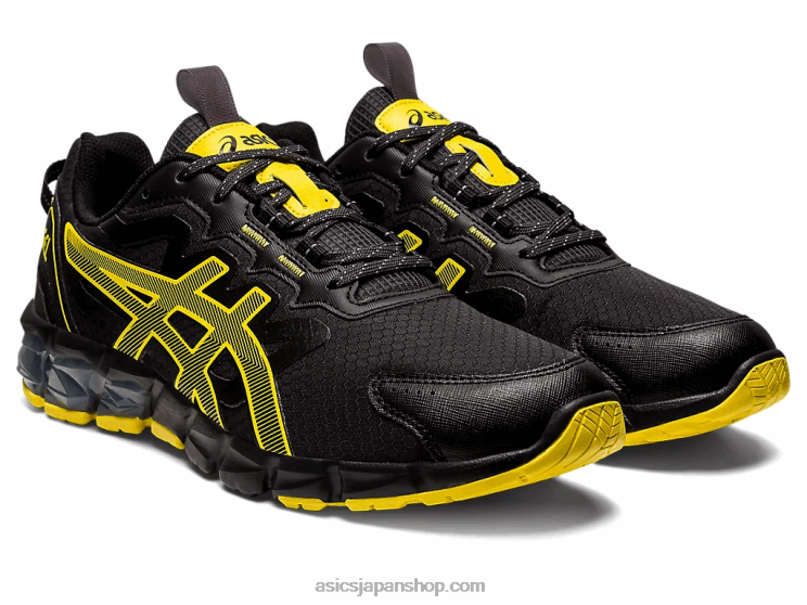 ゲル量子90 L20V785Asics ブラック/ビビットイエロー