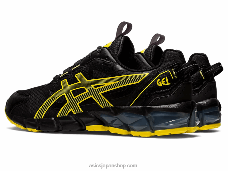 ゲル量子90 L20V785Asics ブラック/ビビットイエロー
