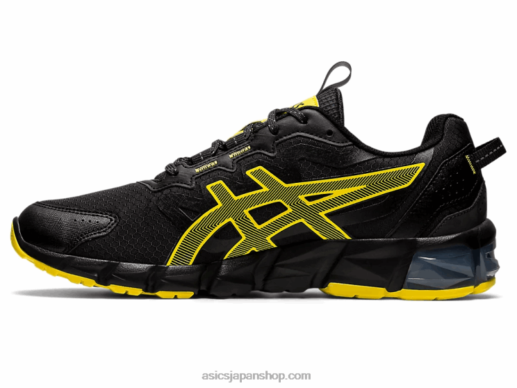 ゲル量子90 L20V785Asics ブラック/ビビットイエロー
