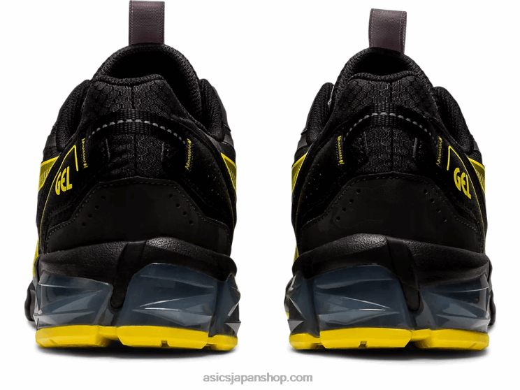 ゲル量子90 L20V785Asics ブラック/ビビットイエロー