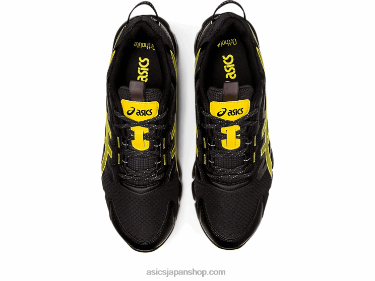 ゲル量子90 L20V785Asics ブラック/ビビットイエロー