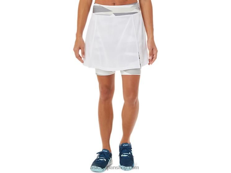 女性の新しいストロング 92 スコート L20V3276Asics 鮮やかな白