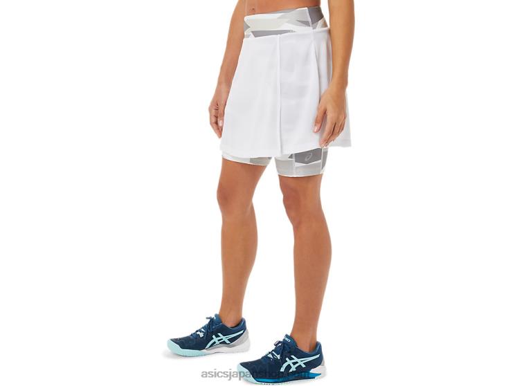 女性の新しいストロング 92 スコート L20V3276Asics 鮮やかな白