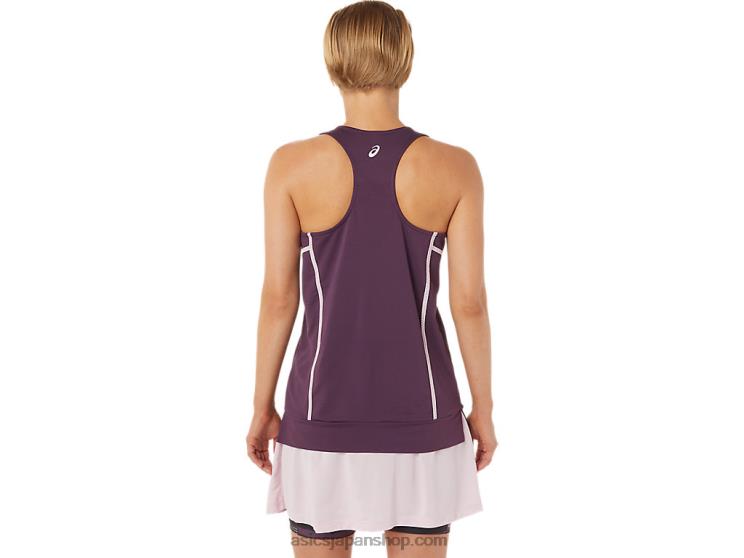 女性用の新しいストロング 92 タンク L20V3284Asics ディーププラム/ベアリーローズ