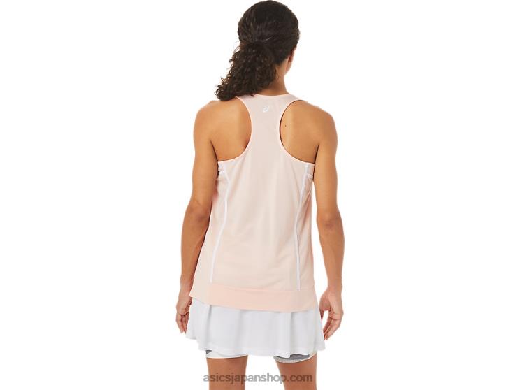 女性用の新しいストロング 92 タンク L20V3285Asics ブリリアントホワイト/ブリリアントホワイト