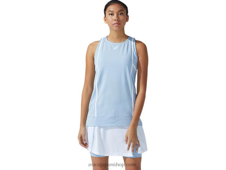 女性用の新しいストロング 92 タンク L20V3767Asics ミスト/ブリリアントホワイト