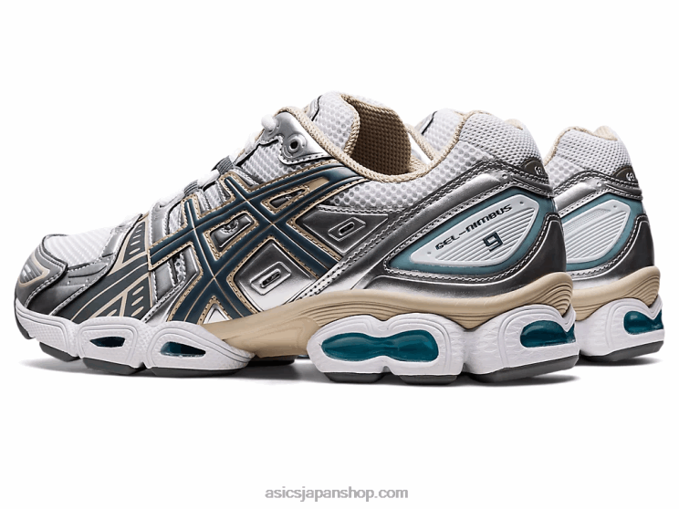 ゲルニンバス 9 L20V1000Asics ホワイト/スチールグレー