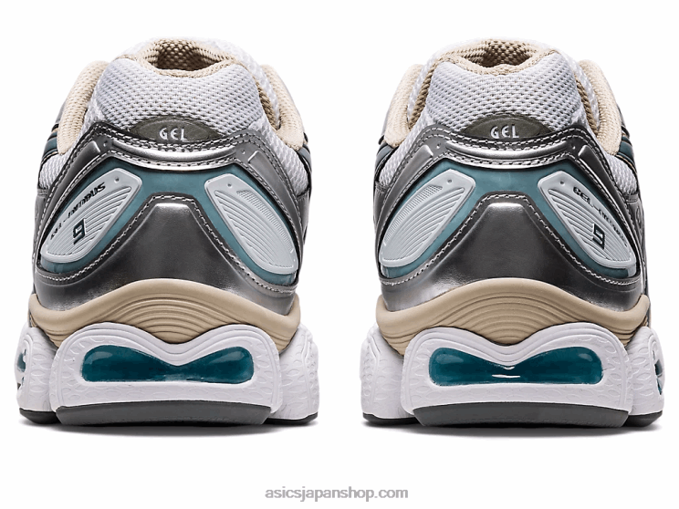 ゲルニンバス 9 L20V1000Asics ホワイト/スチールグレー
