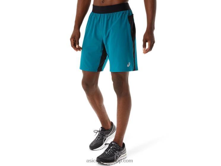 メンズ 9インチ ミキサー ショートパンツ L20V1052Asics ベルベットパイン/パフォーマンスブラック