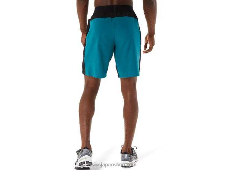 メンズ 9インチ ミキサー ショートパンツ L20V1052Asics ベルベットパイン/パフォーマンスブラック
