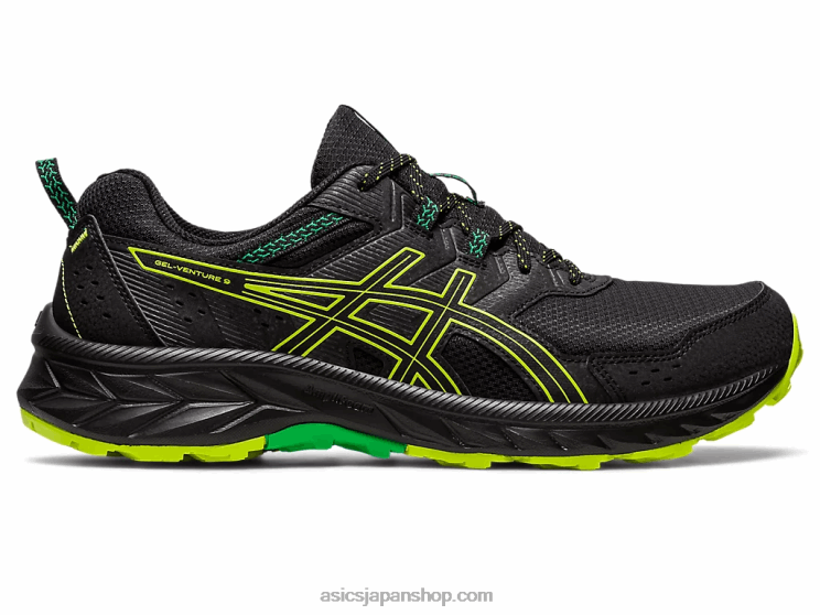 ジェルベンチャー 9 L20V111Asics ブラック/ライムの皮