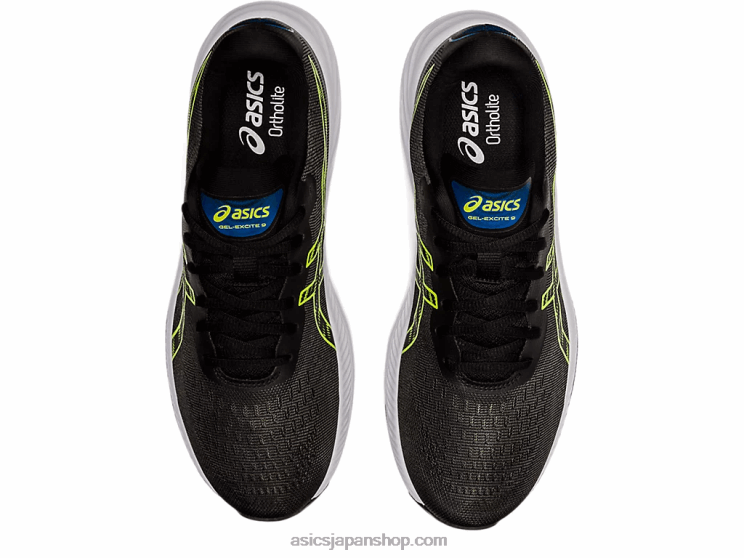 ゲルエキサイト9 L20V1319Asics ブラック/ハザードグリーン