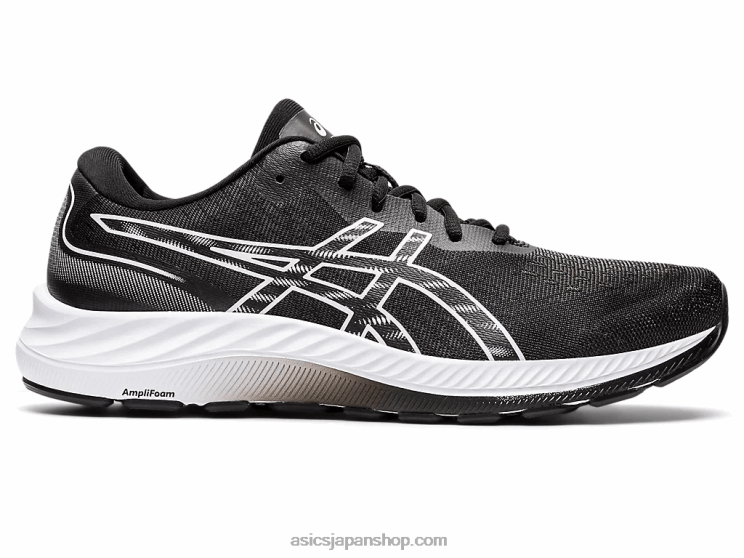 ゲルエキサイト 9 エクストラワイド L20V1411Asics 黒、白