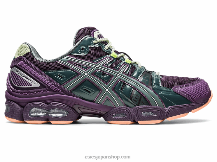 ブレインデッド×ゲルニンバス9 L20V154Asics ナイトシェード/月桂冠
