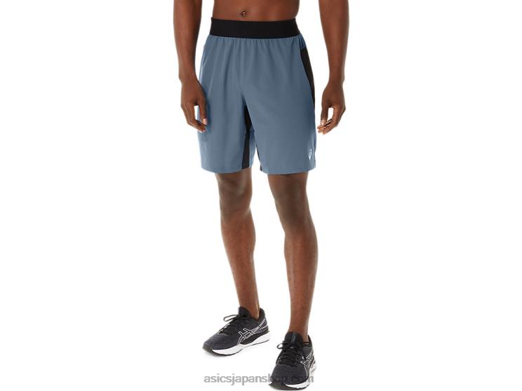 メンズ 9インチ ミキサー ショートパンツ L20V192Asics スチールブルー