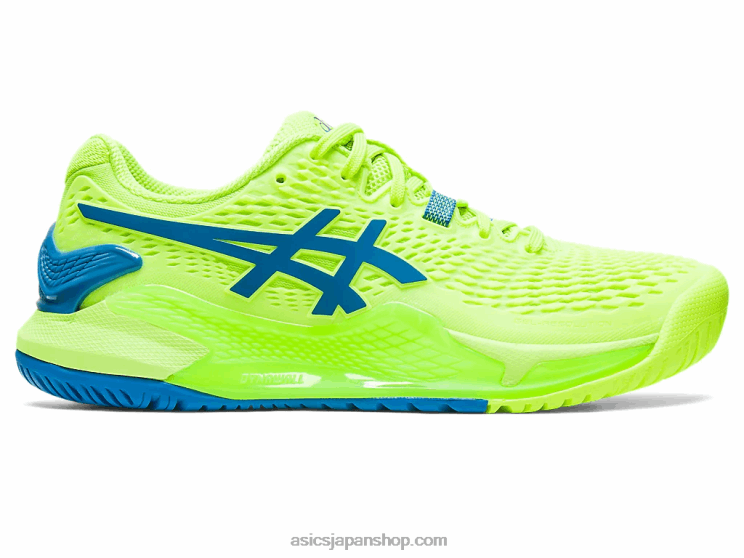 ゲル解像度 9 L20V2170Asics ハザードグリーン/リボーンブルー