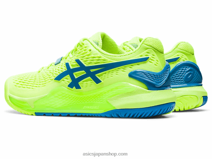 ゲル解像度 9 L20V2170Asics ハザードグリーン/リボーンブルー
