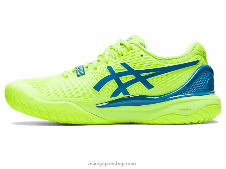 ゲル解像度 9 L20V2170Asics ハザードグリーン/リボーンブルー