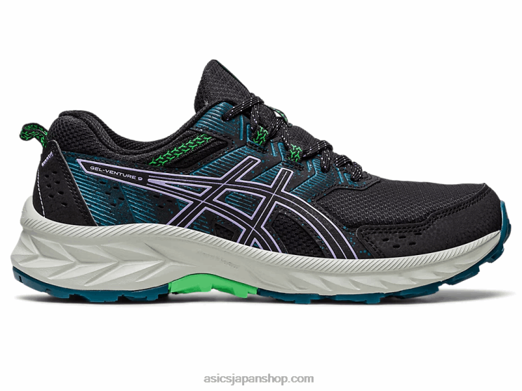 ゲルベンチャー9ワイド L20V2216Asics ブラック/デジタルバイオレット