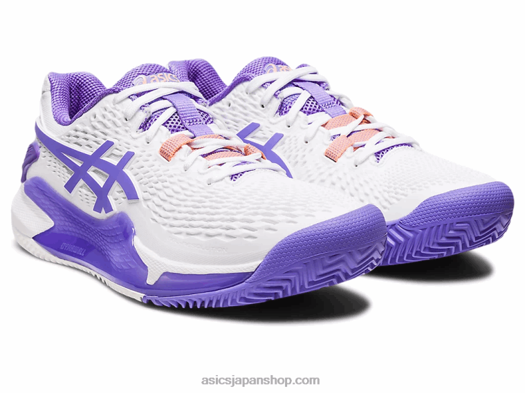 ゲル解像度 9 クレイ L20V2452 Asicsホワイト/アメジスト