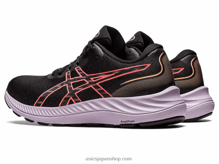 ゲルエキサイト9 L20V2458Asics ブラック/パパイヤ
